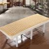 Table Mat, Beauty Mattress with Holes/without Holes, Non-Slip Thin Tuina Pad for Salon, 180 x 60 cm, Peach Red view 3