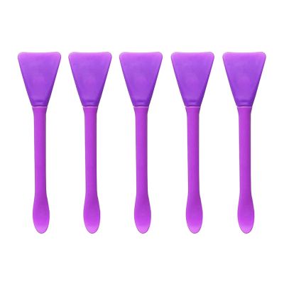 25-Piece Silicone Facial Mask Brush Set, Purple