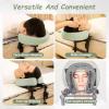 LZTET Adjustable Massage Face Cradle for Beds, Green view 4