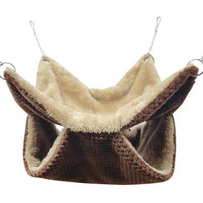 Tsophreniq Plush Double-Layer Hammock for Small Pets