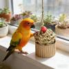 Generic Interactive Natural Chew Swing Bird Toy view 3