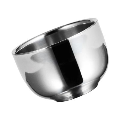 Artibetter Stainless Steel Shaving Bowl for Men