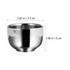 Artibetter Stainless Steel Shaving Bowl for Men view 2