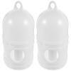HINTRMENT 2-Pack 1 L Pigeon Water Bottles, White Plastic Bird Cage Water Dispensers view 1