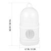 HINTRMENT 2-Pack 1 L Pigeon Water Bottles, White Plastic Bird Cage Water Dispensers view 2