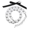 NESTINGHO Elegant Pet Collar with Imitation Pearls and Bow view 1