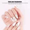4 Bags of Round AB Flat-Back Rhinestones for Nail Art view 2