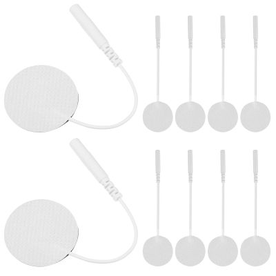 SHINYPASING 10-Piece Round Self-Adhesive Silicone Hydrogel Electrode Pads