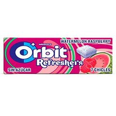 ORBIT Refreshers Watermelon & Raspberry 16-Pack (16 Cans), Sugar-Free Gum Cubes