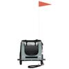 Dog Bike Trailer, Pet Transport Cart, Gray and Black, 124 x 53 x 53 cm view 4