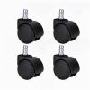Chair Caster Furniture Wheels, 11.0 mm Stem, Swivel Replacement Casters for Office/Computer Chairs, 4-Pack view 1