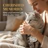 NiceNaiils 3-Piece Pet Hair Memorial Keychain Set, Paw-Shaped Keepsakes for Dogs and Cats (B) view 3