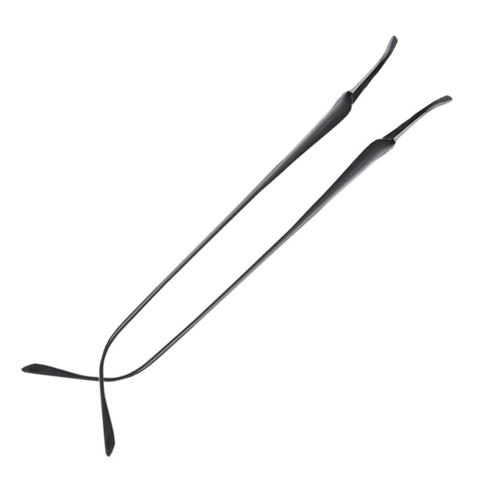 OIFAODAO 1 Pair Black Metal Replacement Temple Arms for Rimless Glasses
