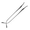 OIFAODAO 1 Pair Black Metal Replacement Temple Arms for Rimless Glasses view 1