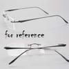 OIFAODAO 1 Pair Black Metal Replacement Temple Arms for Rimless Glasses view 2