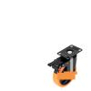 2/3/4/5/6-Inch Swivel Plate Casters, 4-Piece Set with Locking Casters for Carts, Furniture, Workbenches (4 in) view 1