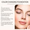 Color-Changing Foundation – Moisturizing Makeup Base, Tinted Concealer, Fluid Skin-Tone Matching, White Liquid Formula view 4