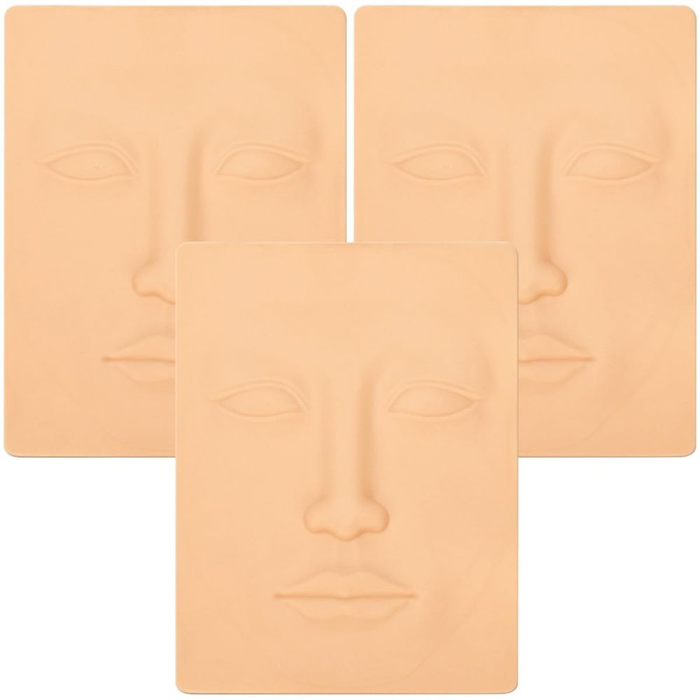 COOPHYA 3-Piece Silicone Practice Face with Realistic Skin Feel