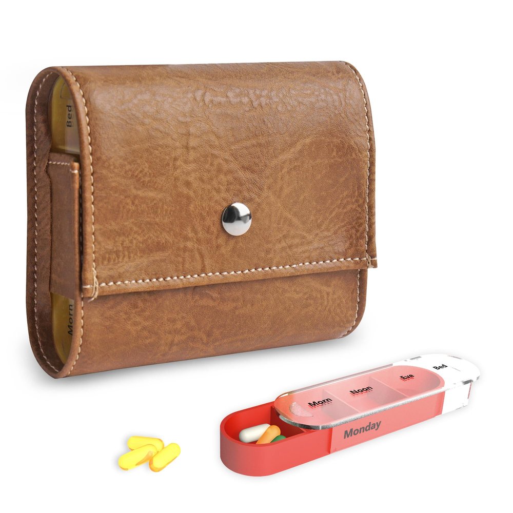 7-Day Pill Organizer with 4 Compartments