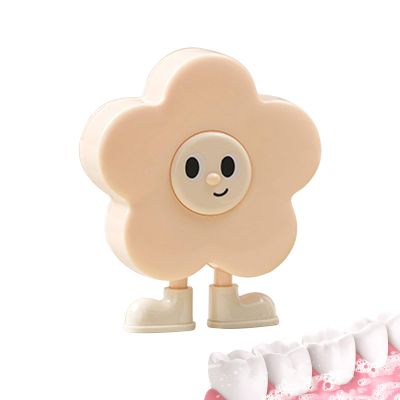 Flower-Shaped Tooth Storage Box with Tweezers