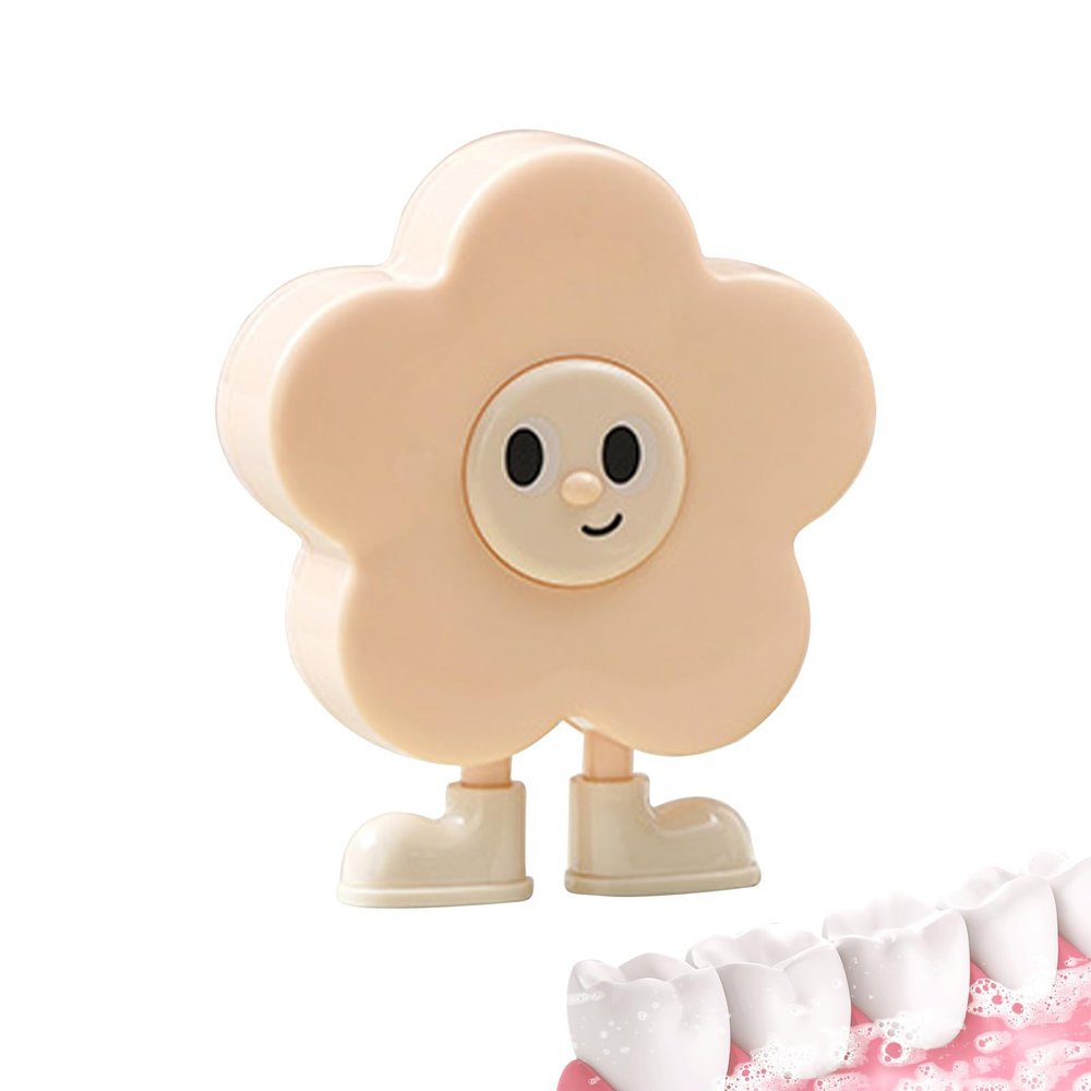 Flower-Shaped Tooth Storage Box with Tweezers