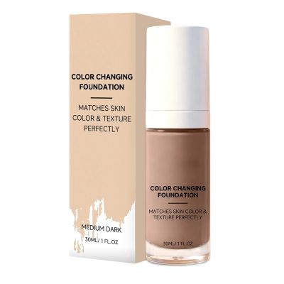 Color-Changing Foundation with Long-Lasting Coverage