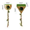 Magnetic Jumping Spider Hide, 2-Piece Set with Climbing Rope and Artificial Moss view 4