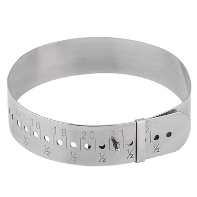 Adjustable Stainless Steel Bracelet Measuring Tool for Jewelry Making and Bracelet Size Determination