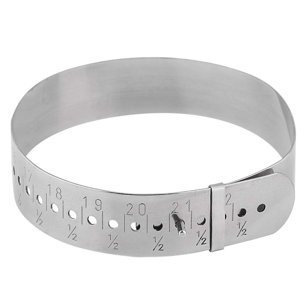 Adjustable Stainless Steel Bracelet Measuring Tool for Jewelry Making and Bracelet Size Determination