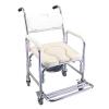 Portable Rolling Toilet Chair and Multifunctional Shower Chair for Older and Disabled Users view 1