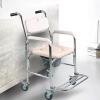 Portable Rolling Toilet Chair and Multifunctional Shower Chair for Older and Disabled Users view 3