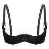 Generic 1/4-Cup Push-Up Open-Bust Lace Underwire Bra view 2