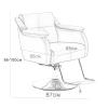 Hydraulic Hair Salon Chair with Adjustable Height view 2