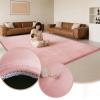 Murzoeky Kids’ Coral Velvet Play Mat, 3 cm Thick, Pink, 120 x 200 cm view 3