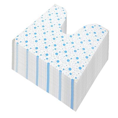 Agmoctz U-Shaped Toilet Training Mats, 50-Pack, Disposable, Waterproof, Non-Slip
