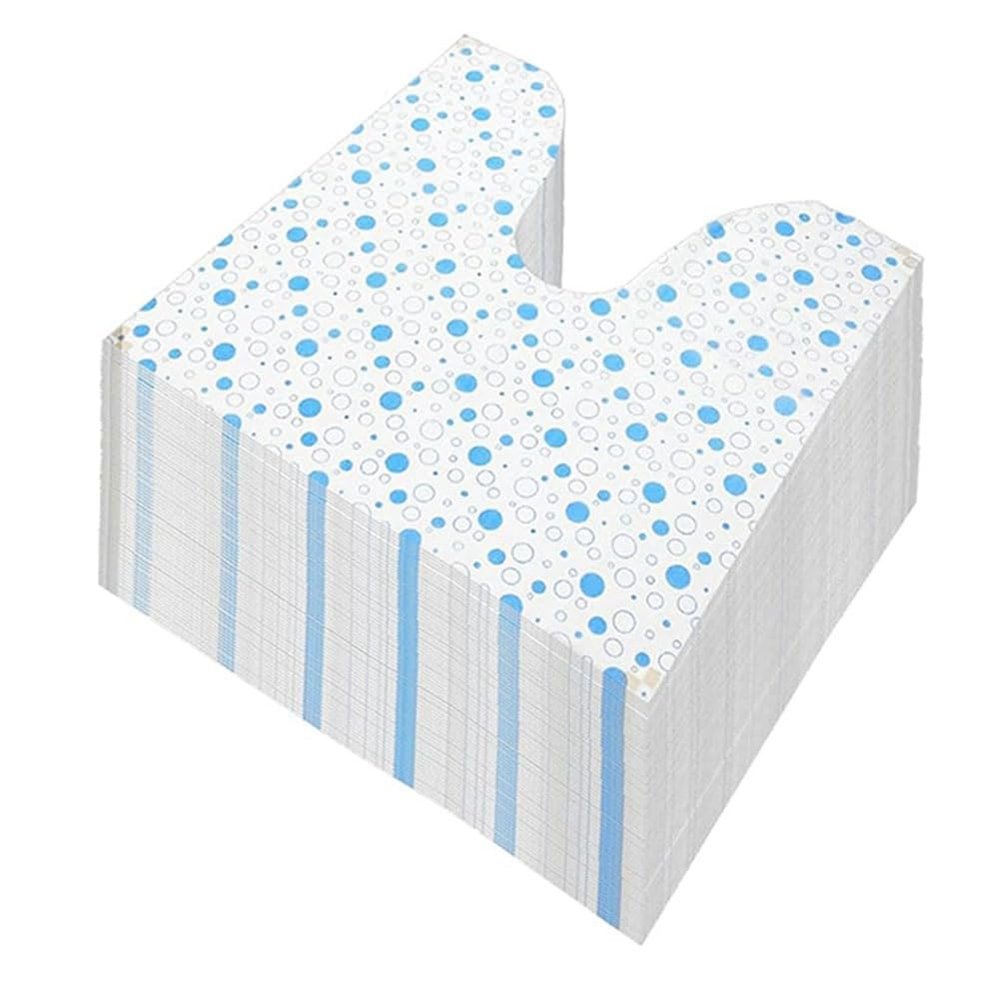 Agmoctz U-Shaped Toilet Training Mats, 50-Pack, Disposable, Waterproof, Non-Slip