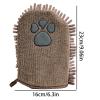 Dog Drying Towel with Paw Print view 4