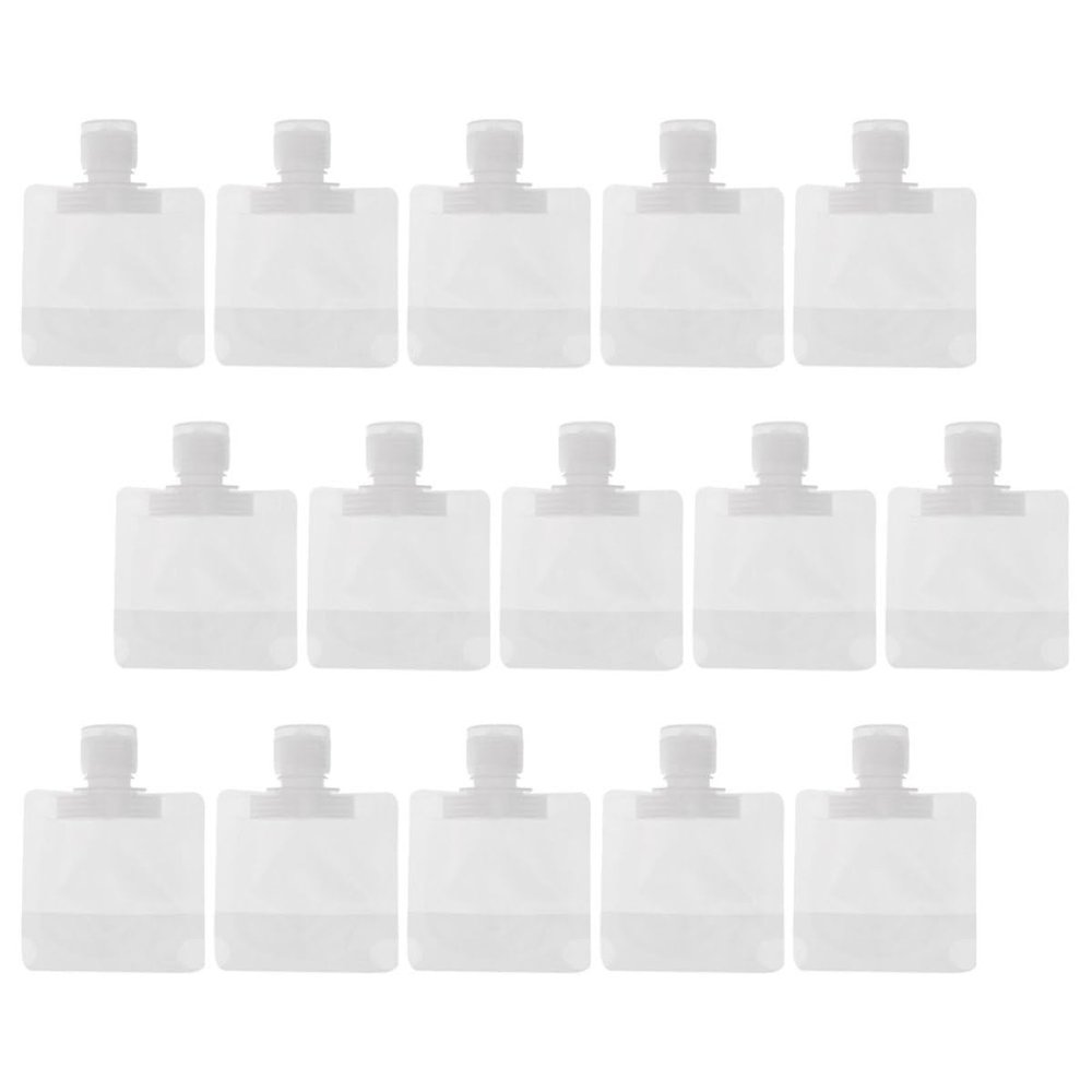 15 Reusable PET/PA/PE Lotion Pouches, 30 ml, for Travel