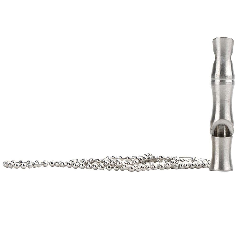 ULTECHNOVO Stainless Steel Dog Training Whistle for Recall Training, Silver