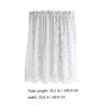Toyvian Short Cotton Kitchen Blackout Half Curtain view 2