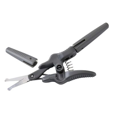 TOPPERFUN Precision Men's Eyebrow Scissors with Stainless Steel Blades and Plastic Handle