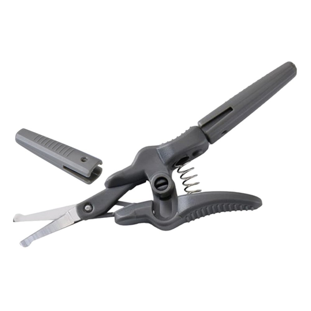 TOPPERFUN Precision Men's Eyebrow Scissors with Stainless Steel Blades and Plastic Handle