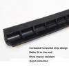 Garage Wall Corner Guard, 0.4-Inch-Thick Rubber, Reflective Strip view 3