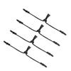 LALADEFIEE 4-Piece Adjustable Mask Holder with Elastic Nylon Strap and Comfortable Ear Saver, Black view 1