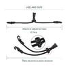 LALADEFIEE 4-Piece Adjustable Mask Holder with Elastic Nylon Strap and Comfortable Ear Saver, Black view 2