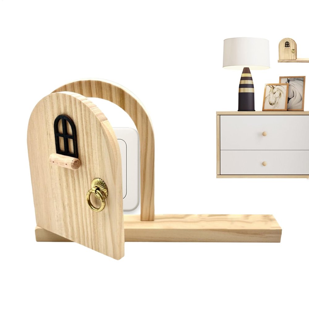 Fairy Door Wooden Outlet Safety Cover