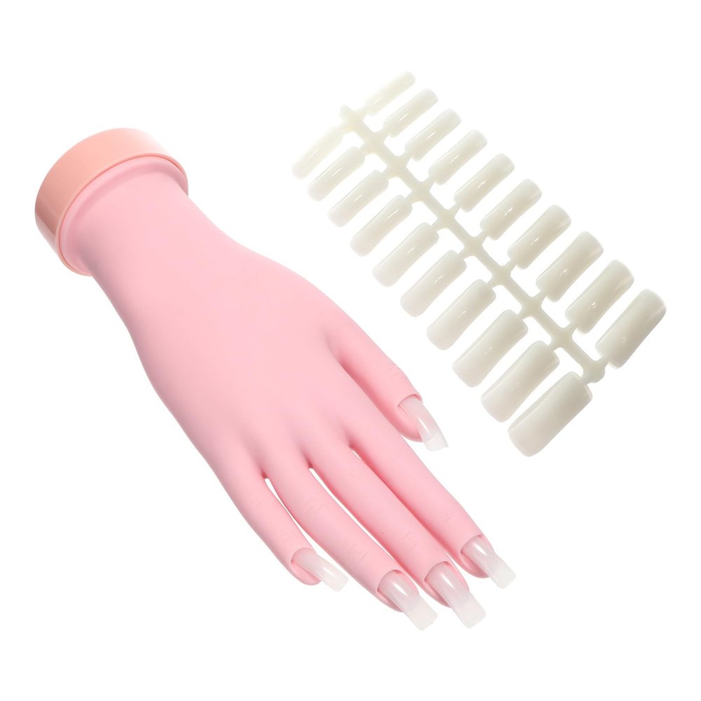 HEATSHAKING Professional Silicone Practice Hand for Nail Design