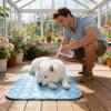 Indoor Dog Cooling Mat, Non-Slip & Breathable view 3