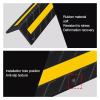 Garage Wall Protector, Reflective L-Shaped Rubber Corner Guards, Blue, 2-Pack (1 cm) view 3