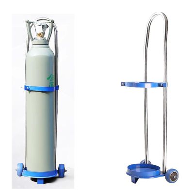 Generic Rolling Oxygen Cylinder Holder Cart, 4L–15L, for Acetylene and Argon, 87 cm